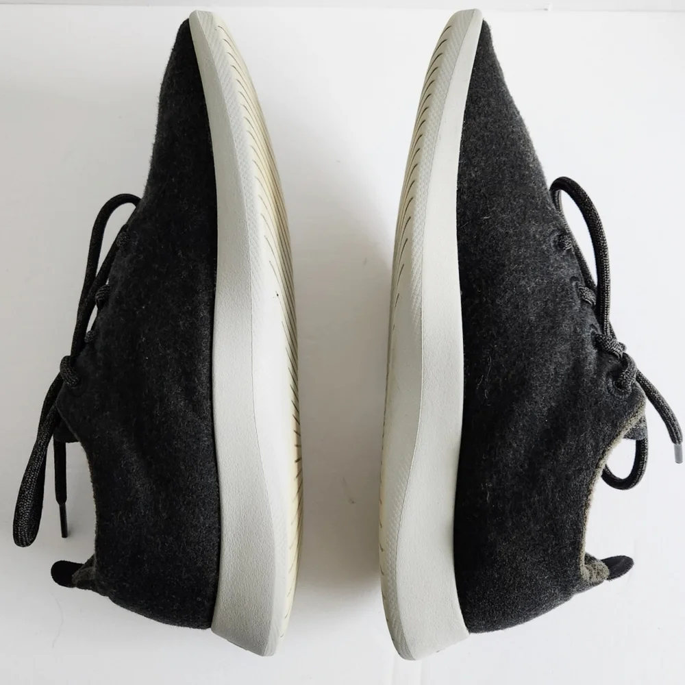 Allbirds Lace-Up Merino Wool Runners In Dark Gray, Mens Size 9